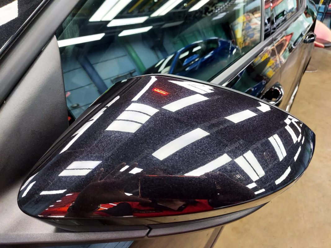 The Octavia in the workshop after coating.