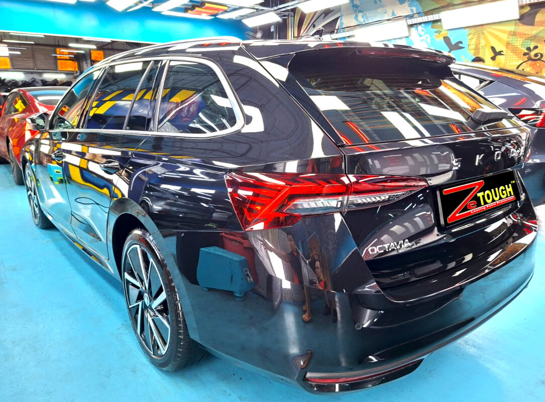 The Skoda Octavia after its ZeTough coating.