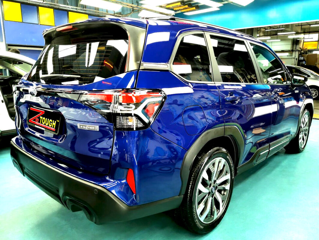 The Subaru Forester after its ZeTough coating.