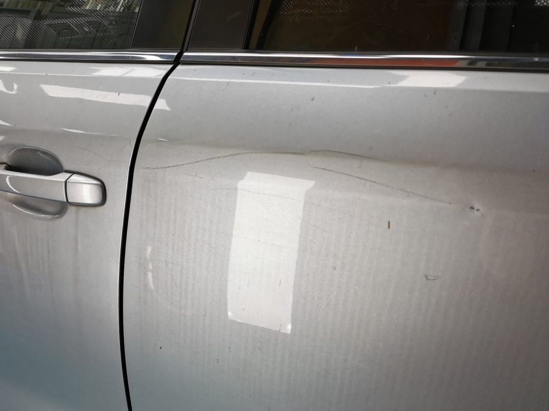 The Subaru Forester from another angle at intake.