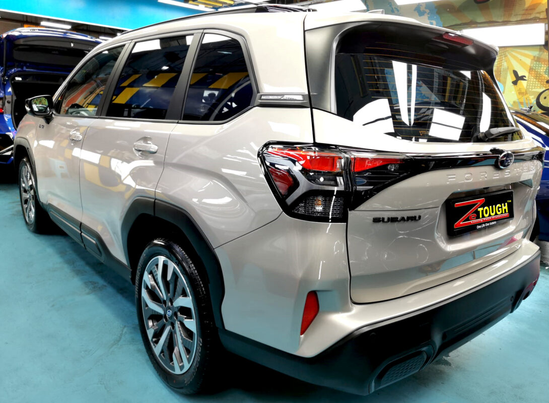 The Subaru Forester after its ZeTough coating.