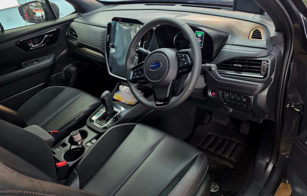 The Subaru Forester's protected, high-gloss finish.