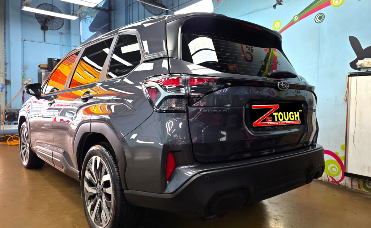The Subaru Forester after its ZeTough coating.