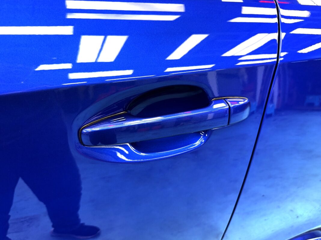 Subaru WRX, fully resprayed at Revol Carz.
