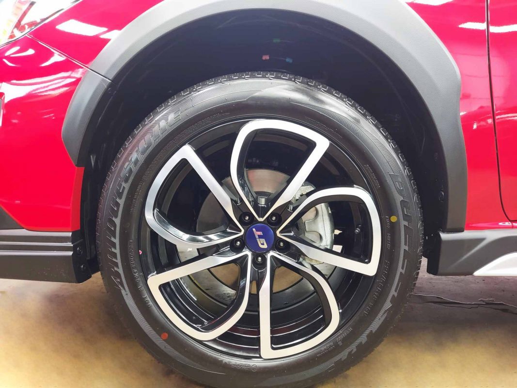 The Subaru XV, finished and ready for collection.