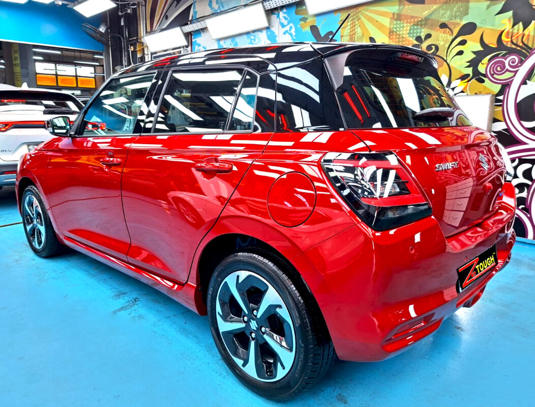 The Suzuki Swift after its ZeTough coating.
