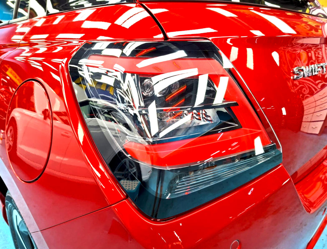 The finished Suzuki Swift, glossy and protected.