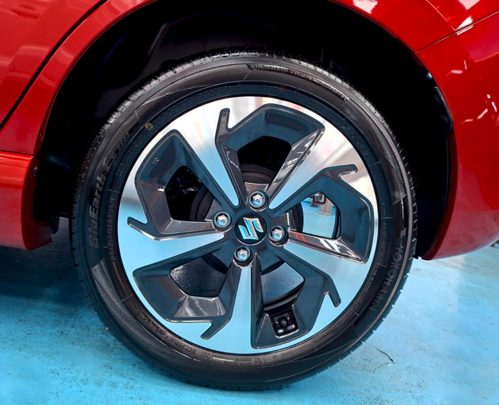 The Suzuki Swift with its fresh, coated finish.