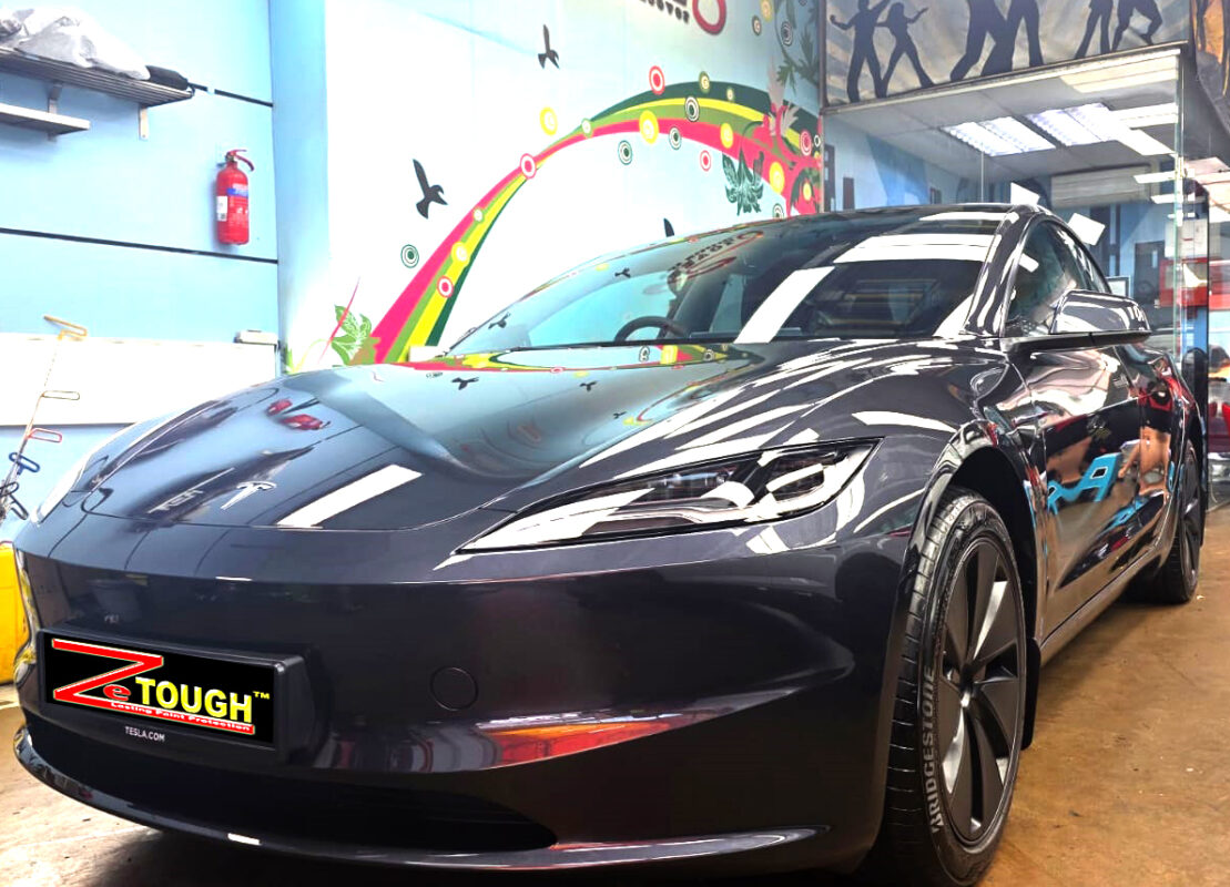 Tesla Model 3, sealed with ZeTough Ceramic at Revol Carz.
