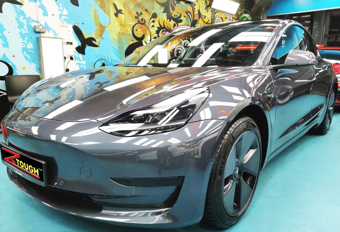 Tesla Model 3, sealed with ZeTough Titanium at Revol Carz.