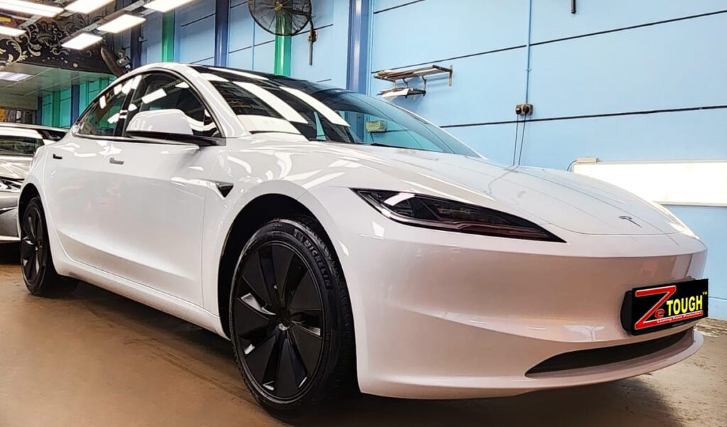 Tesla Model 3, sealed with ZeTough Titanium at Revol Carz.