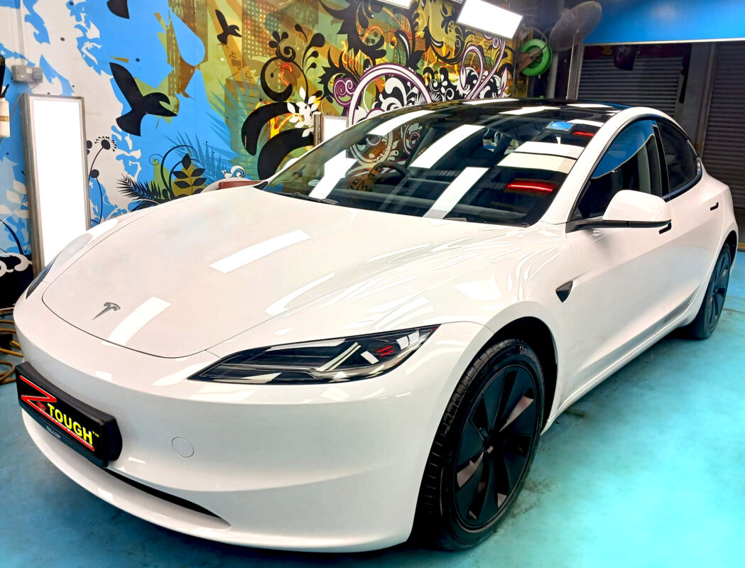 Tesla Model 3, sealed with ZeTough Ceramic at Revol Carz.