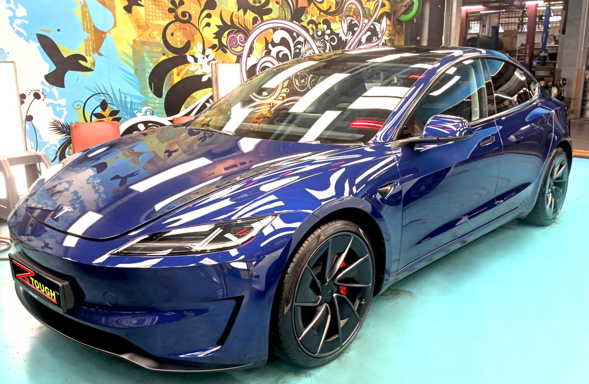 Tesla Model 3, sealed with ZeTough Titanium at Revol Carz.