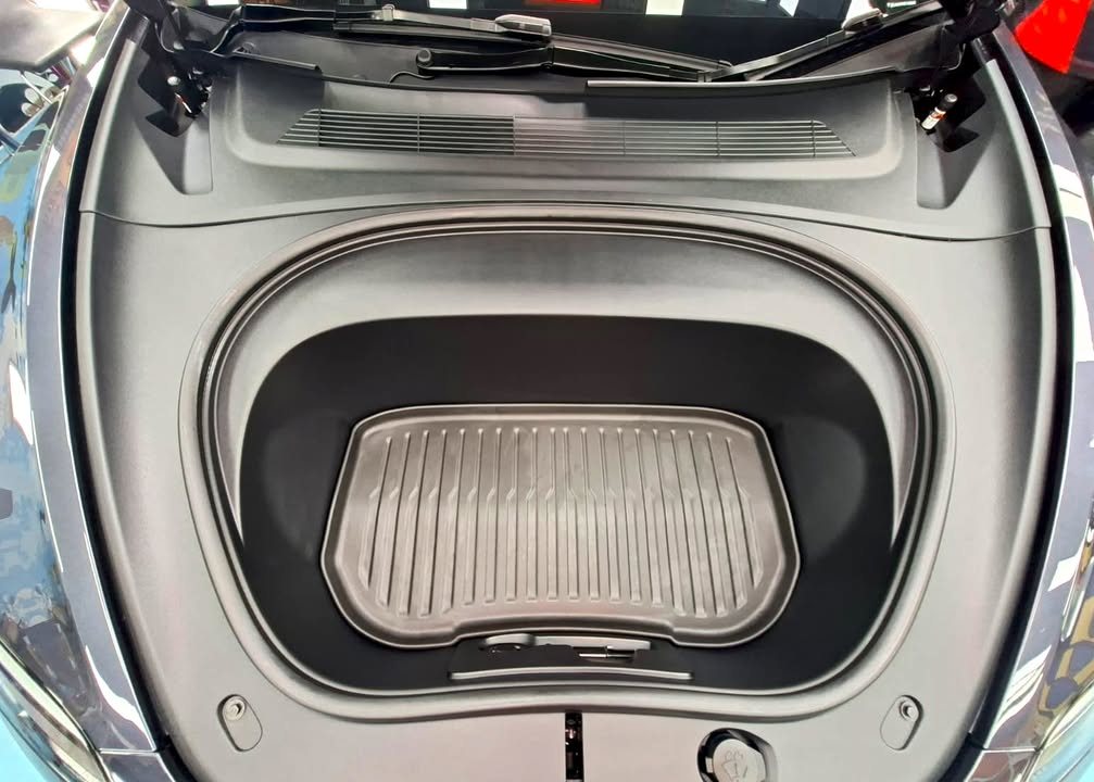 Clean front trunk with its moulded liner.