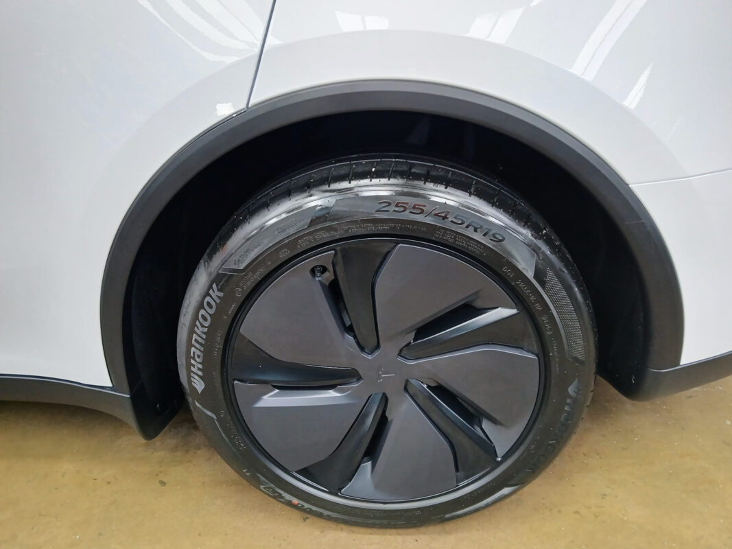 The Tesla Model Y, finished and ready for collection.