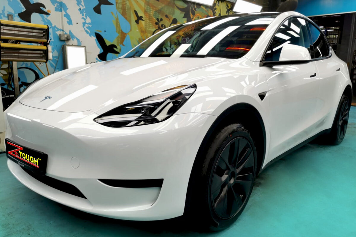 Tesla Model Y, sealed with ZeTough Titanium at Revol Carz.