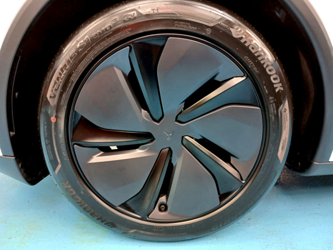 The Tesla Model Y with its fresh, coated finish.