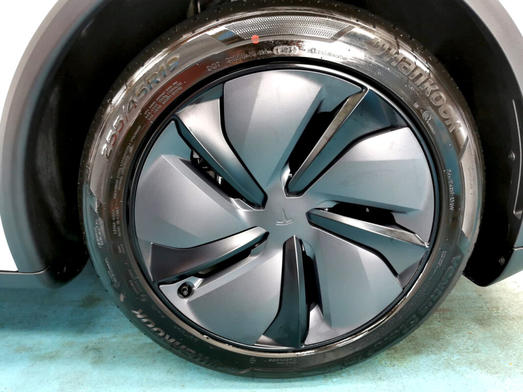 The Tesla Model Y, finished and ready for collection.
