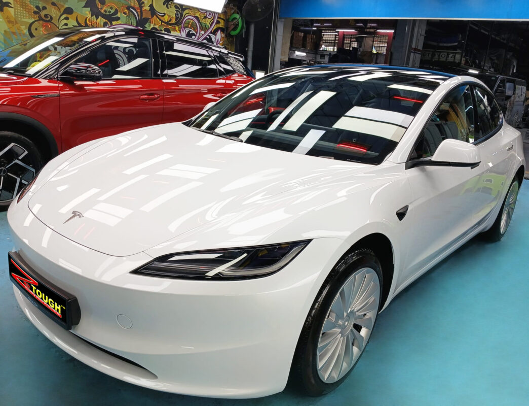 Tesla Model 3, sealed with ZeTough Titanium at Revol Carz.