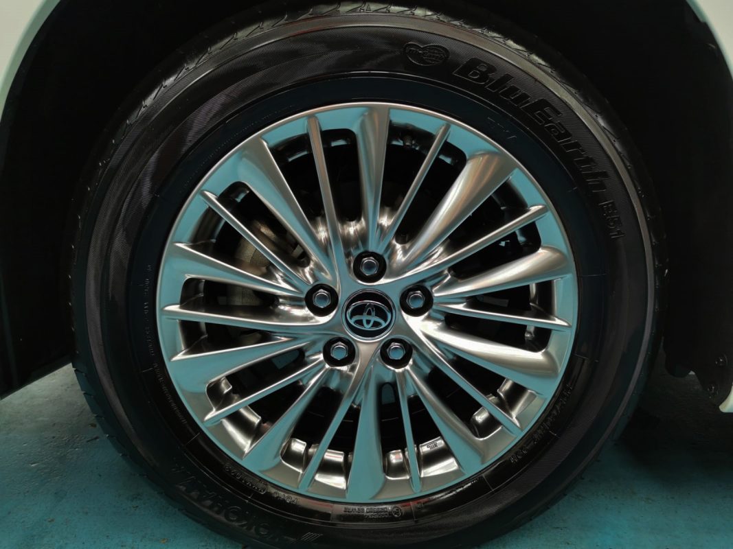 The Toyota Alphard, finished and ready for collection.