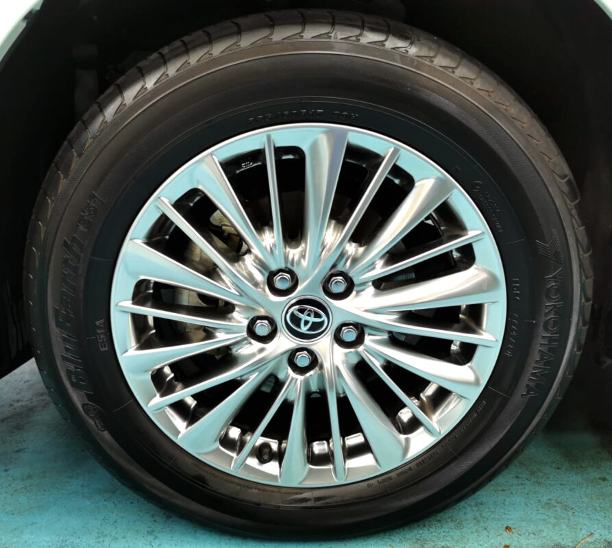 The Toyota Alphard, finished and ready for collection.