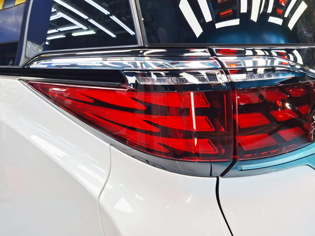 The finished Toyota Alphard, glossy and protected.
