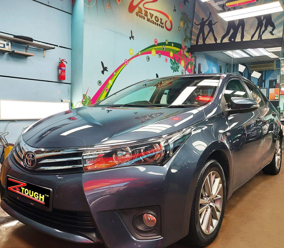 Toyota Altis, sealed with ZeTough Ceramic at Revol Carz.