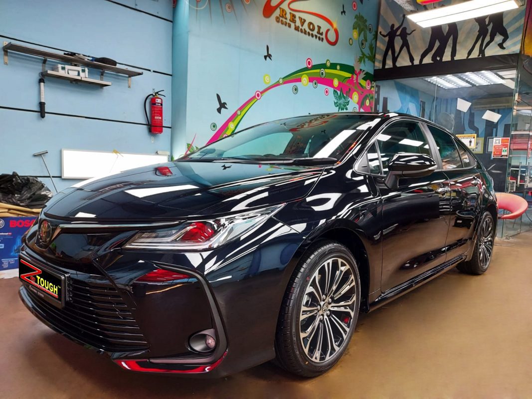 Toyota Altis, sealed with ZeTough Titanium at Revol Carz.