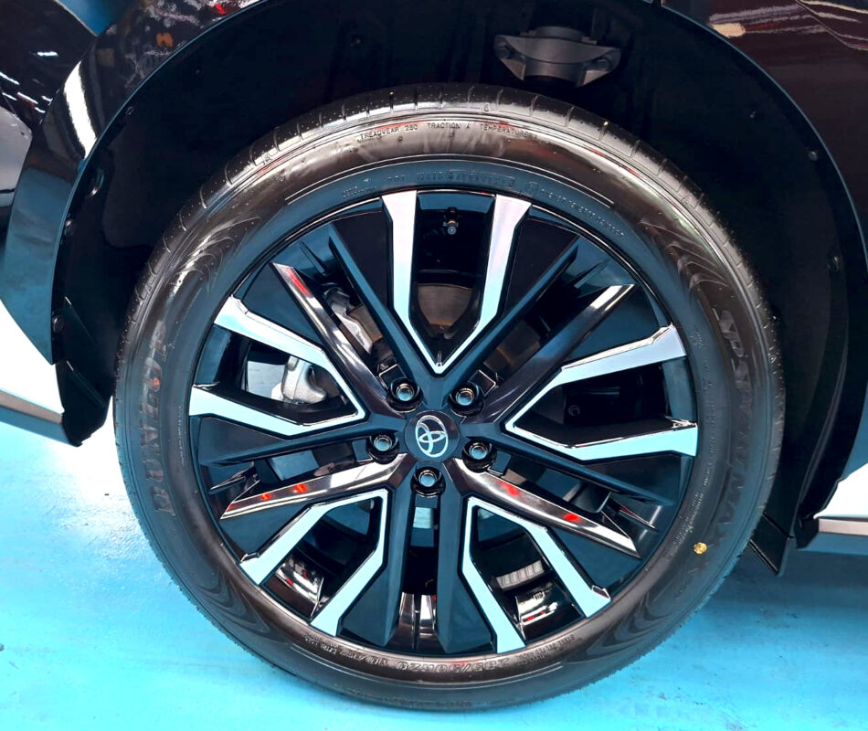 The Toyota bZ4X with its fresh, coated finish.