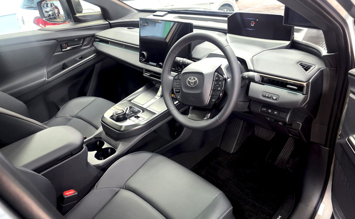 The Toyota bZ4X's protected, high-gloss finish.