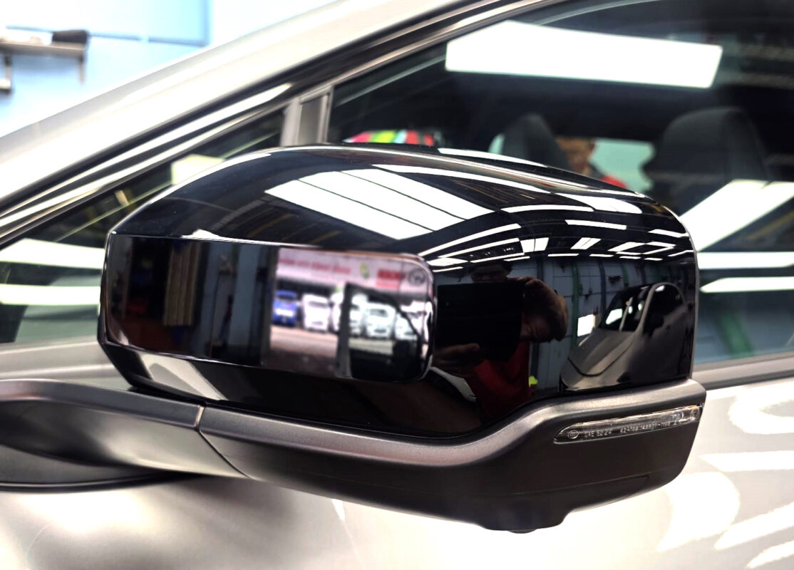 Detailed exterior of the Toyota bZ4X.