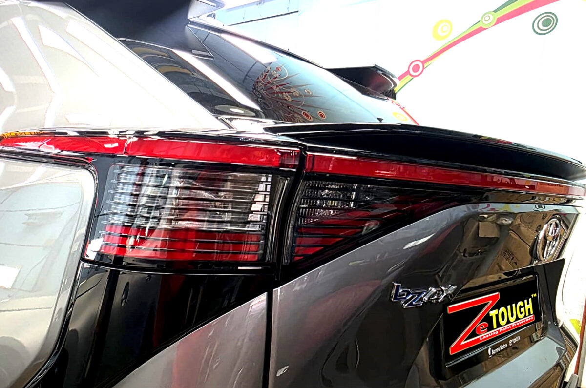 The finished Toyota bZ4X, glossy and protected.