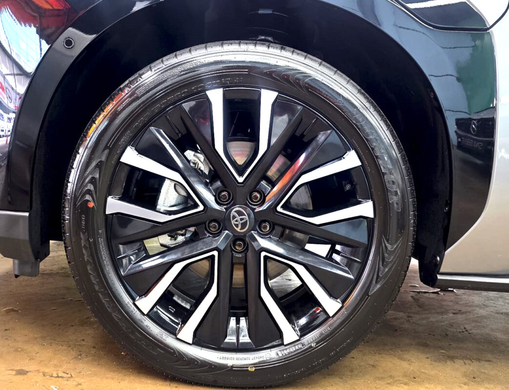 The Toyota bZ4X with its fresh, coated finish.
