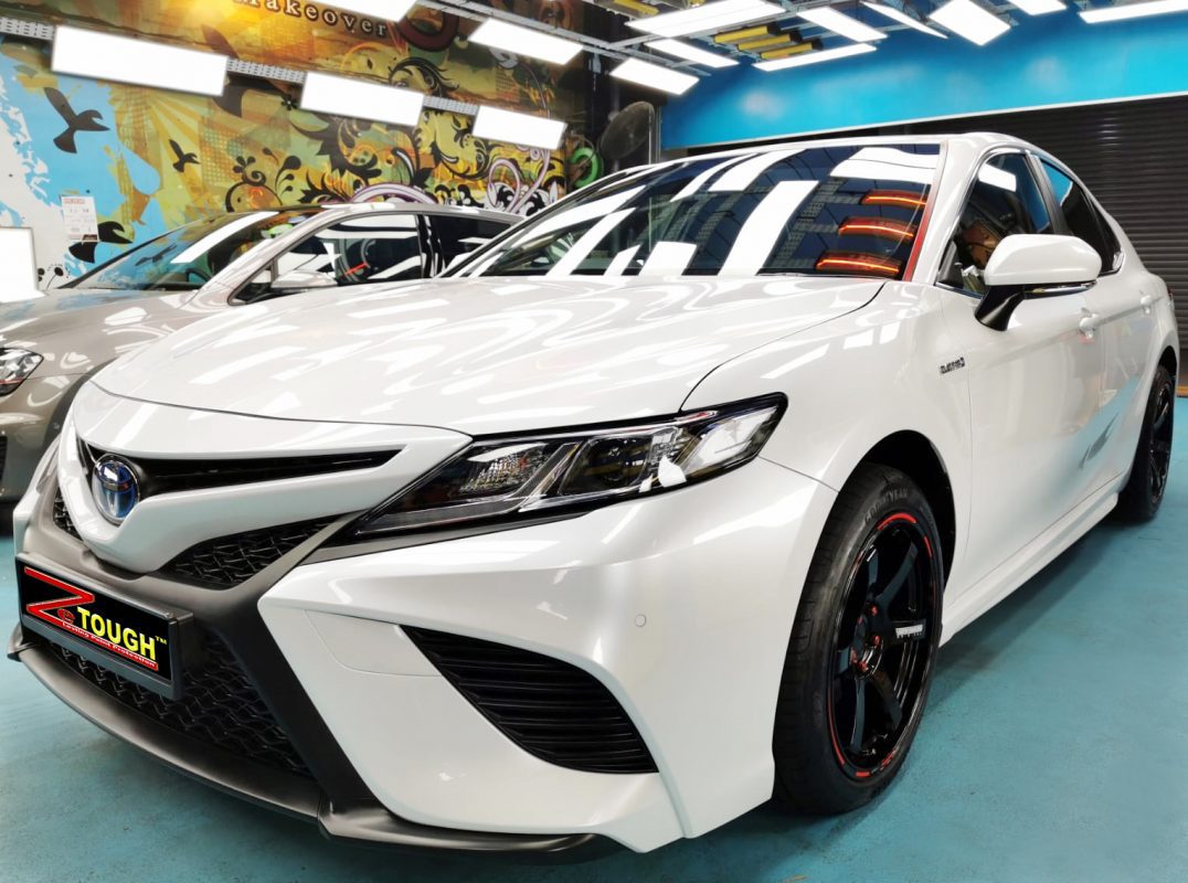 Toyota Camry Hybrid, sealed with ZeTough Ceramic at Revol Carz.