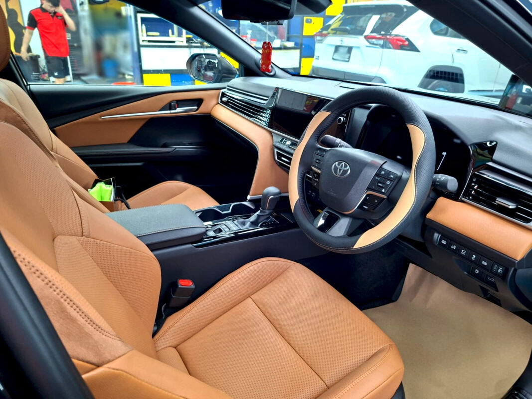 The Toyota Camry's protected, high-gloss finish.