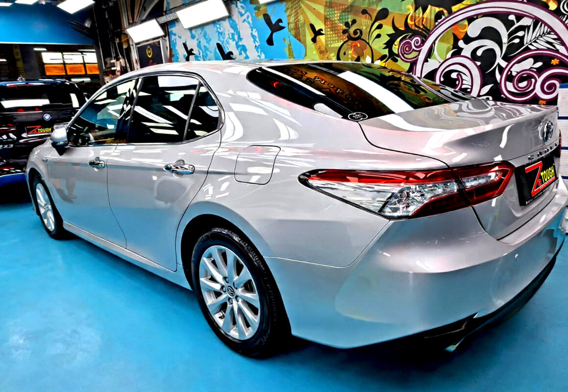 The Toyota Camry after its ZeTough coating.