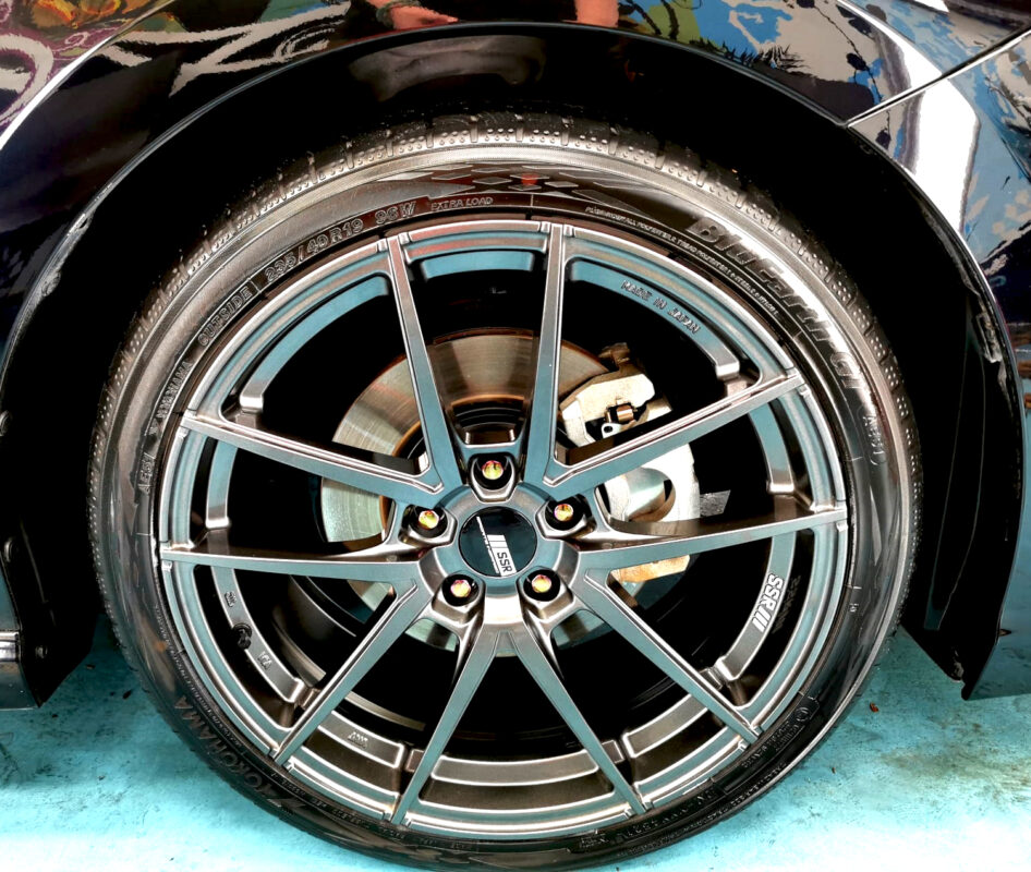 The Toyota Camry, finished and ready for collection.