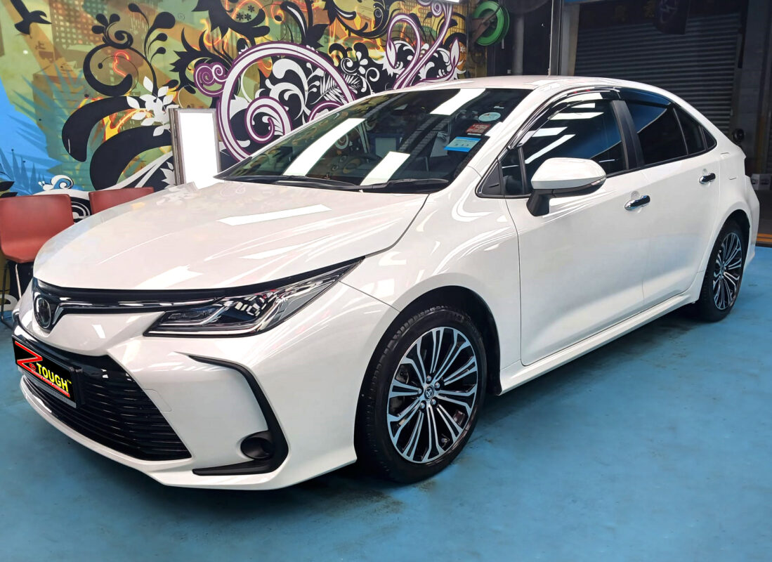Toyota Corolla Altis, sealed with ZeTough Ceramic at Revol Carz.