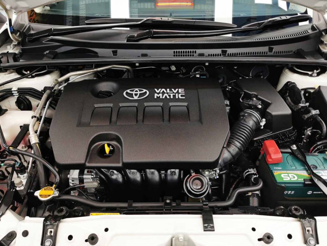Detail of the Toyota Corolla Altis's bodywork sealed with ZeTough Ceramic.