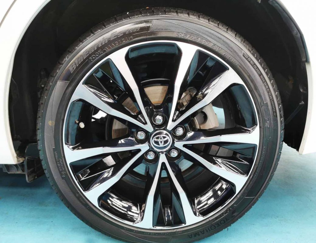 The Toyota Corolla Altis, finished and ready for collection.