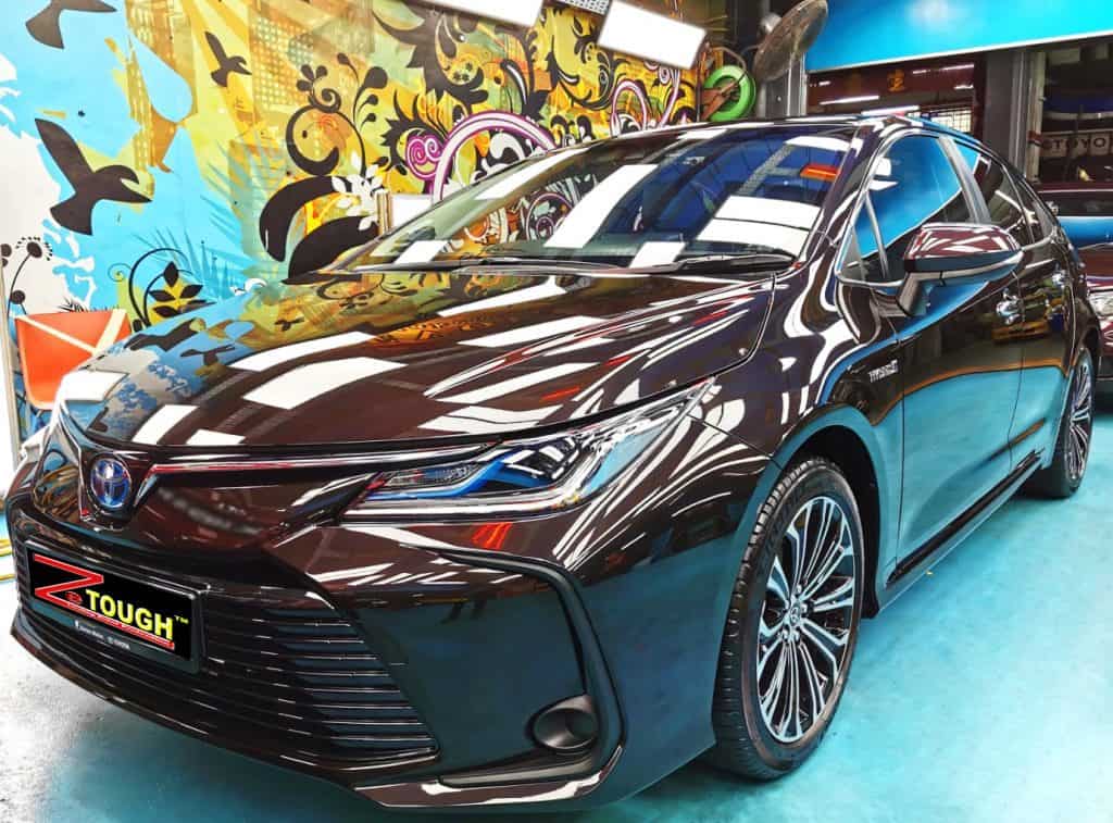 Toyota Corolla Altis, sealed with ZeTough Titanium at Revol Carz.
