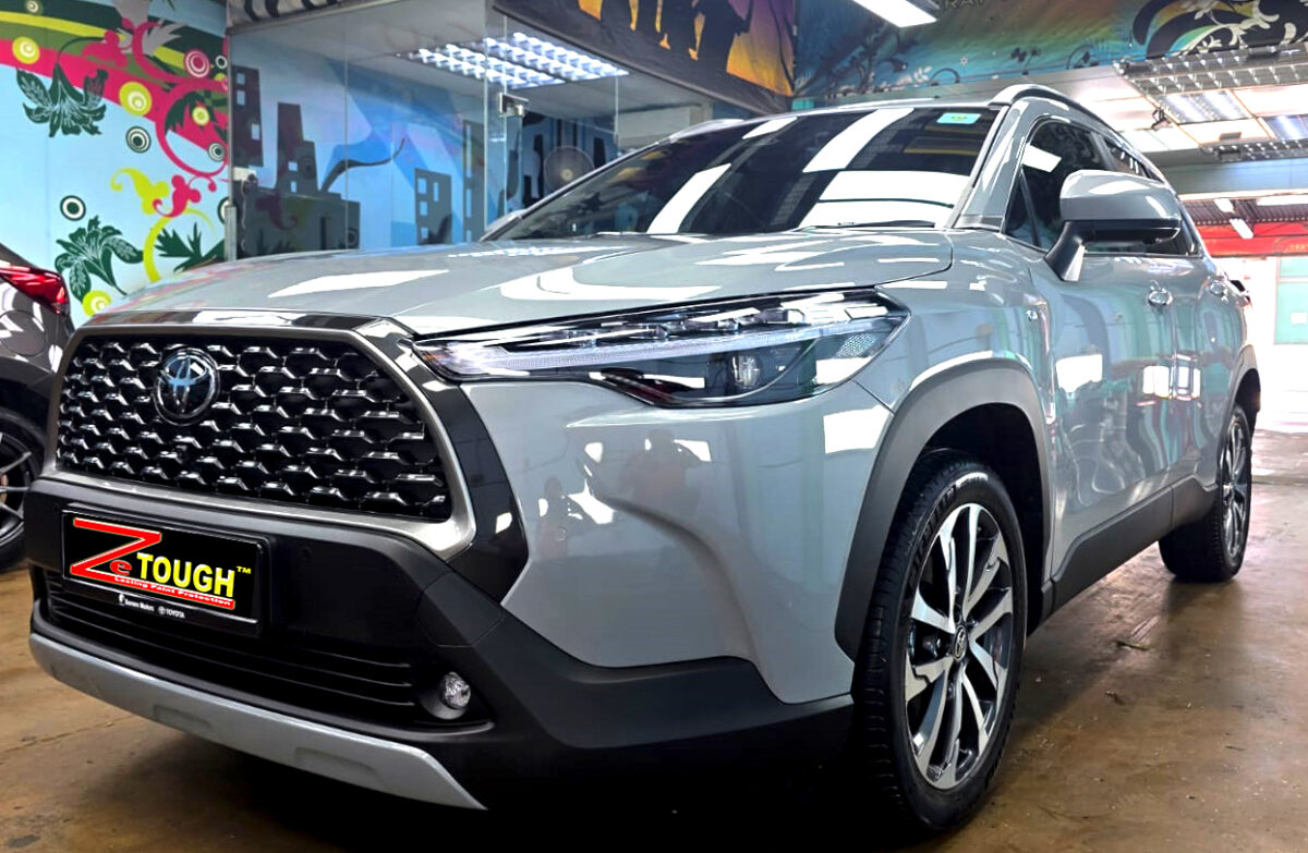 Toyota Corolla Cross Hybrid, sealed with ZeTough Ceramic at Revol Carz.