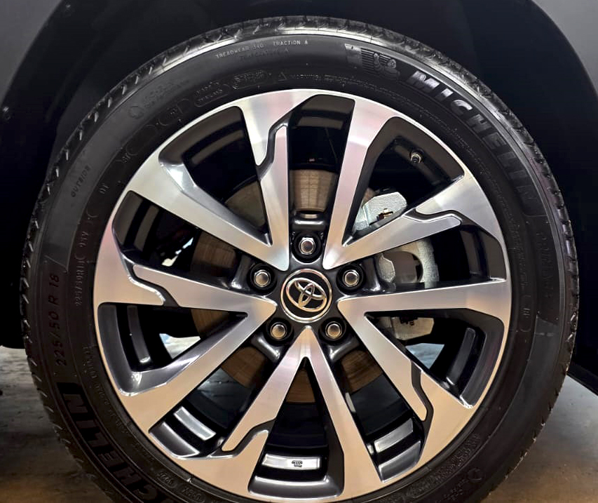 The Toyota Corolla Cross Hybrid, finished and ready for collection.