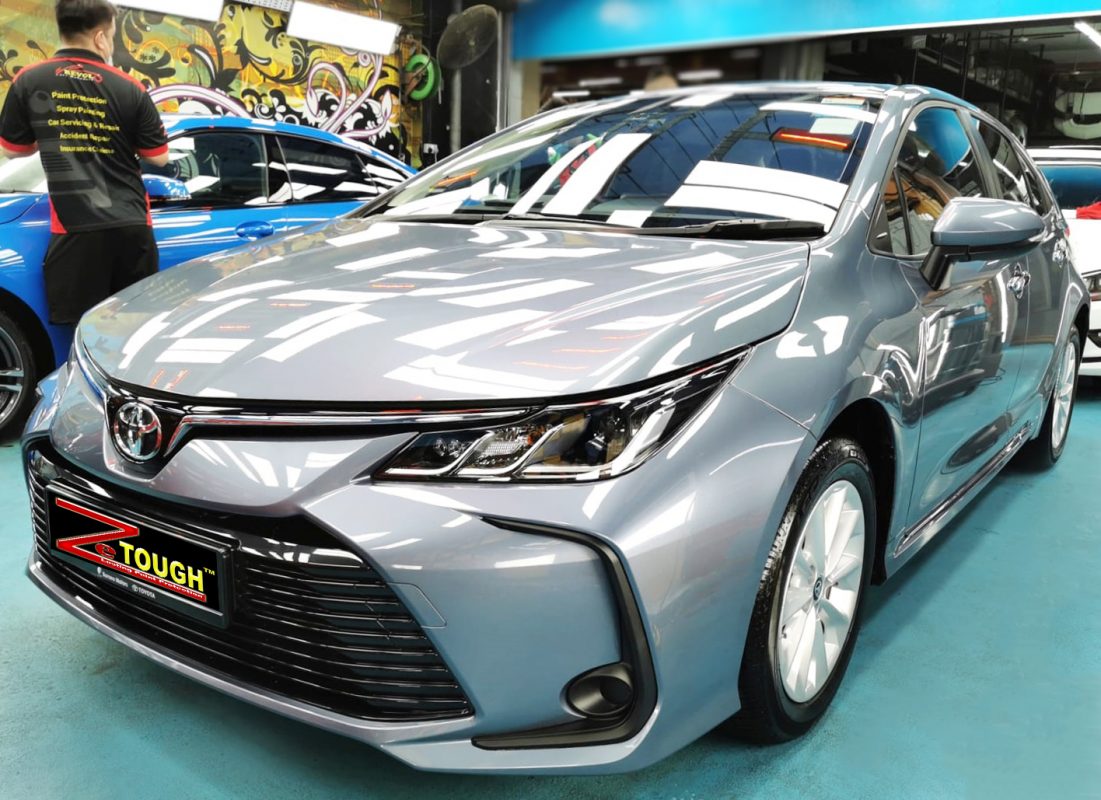 Toyota Corolla, sealed with ZeTough Ceramic at Revol Carz.