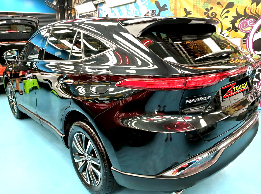 The Toyota Harrier after its ZeTough coating.