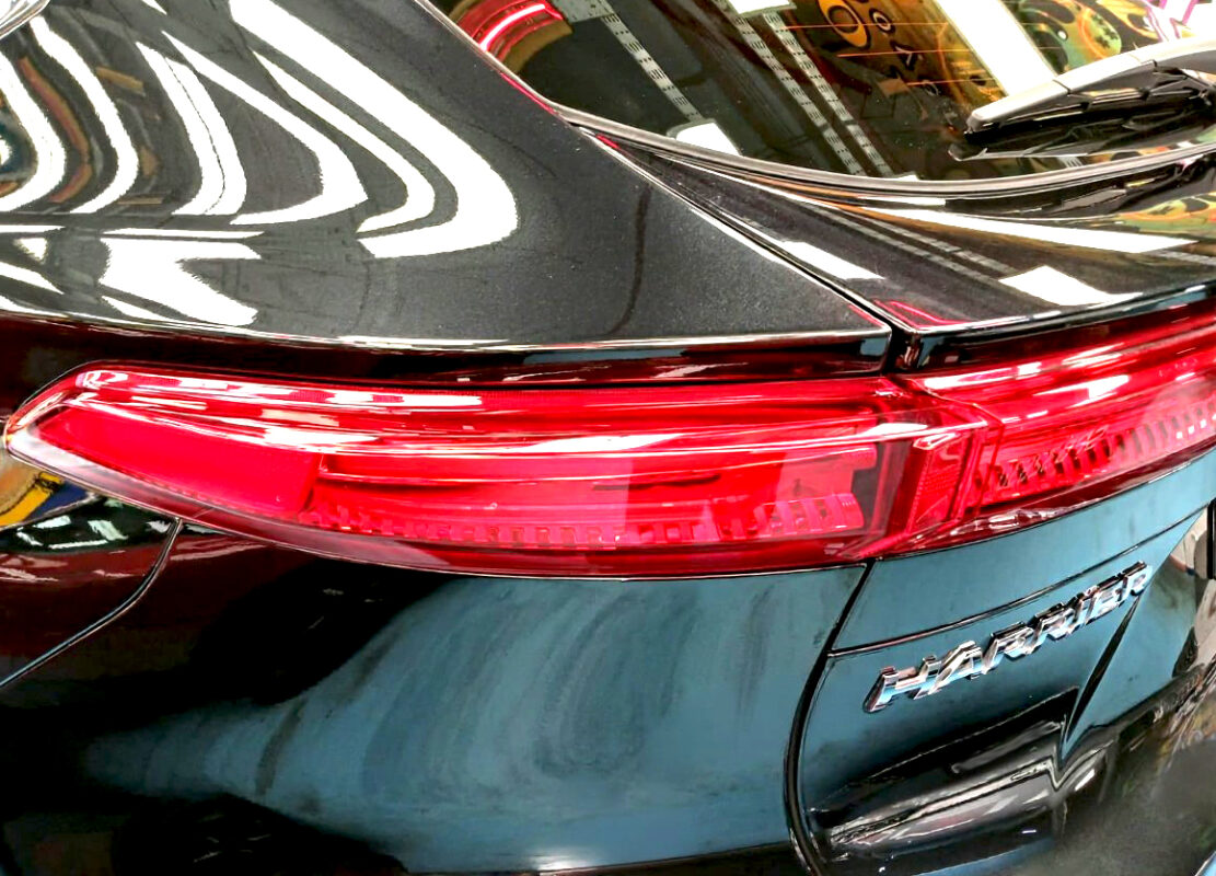 The finished Toyota Harrier, glossy and protected.