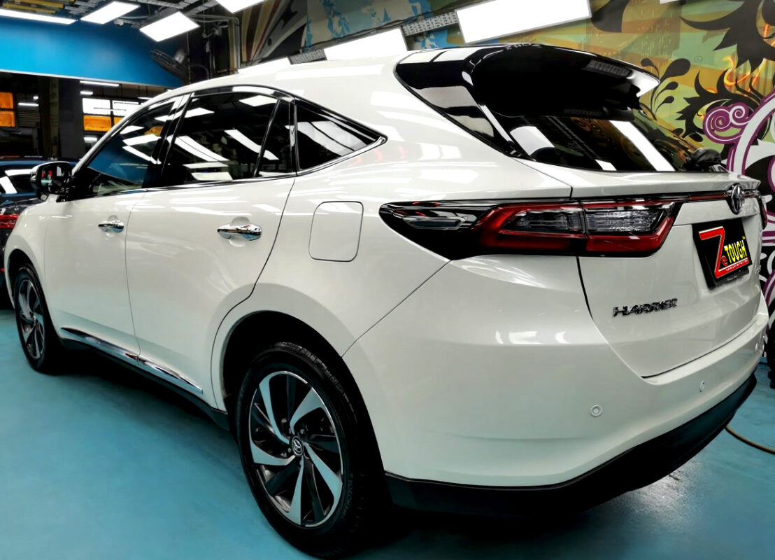 The Toyota Harrier after its ZeTough coating.