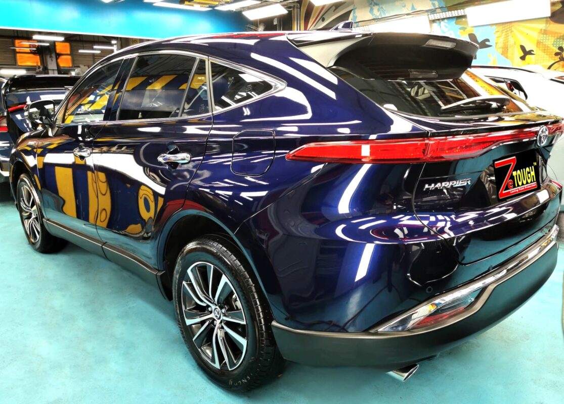 The Toyota Harrier after its ZeTough coating.