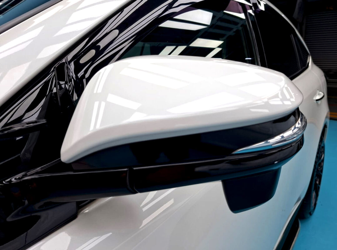 Detailed exterior of the Toyota Harrier.