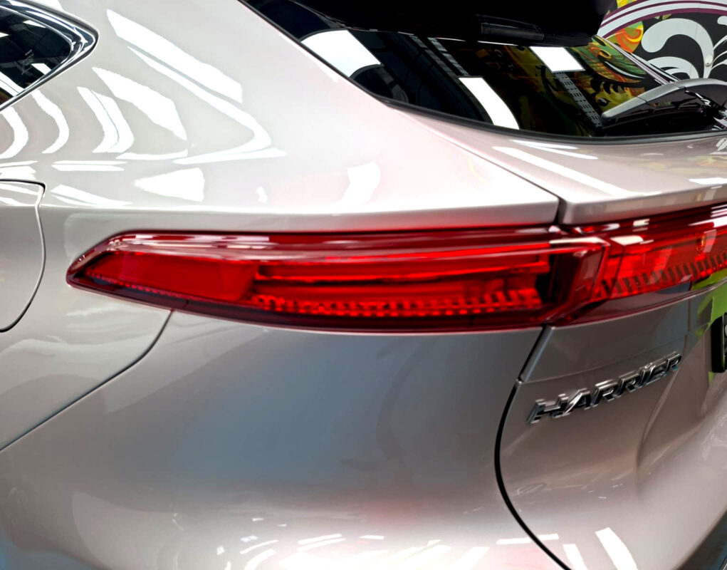 The finished Toyota Harrier, glossy and protected.